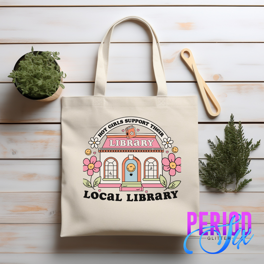 Hot Girls Support Their Local Library Heat Transfer DTF