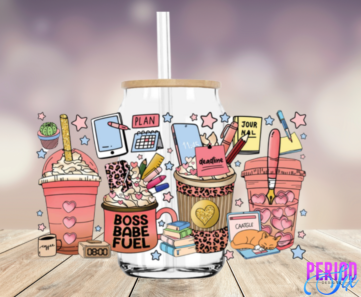 Boss Babe Fuel UV DTF Wrap