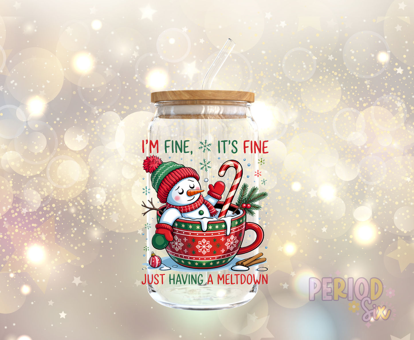 Holiday Meltdown UV DTF Decal