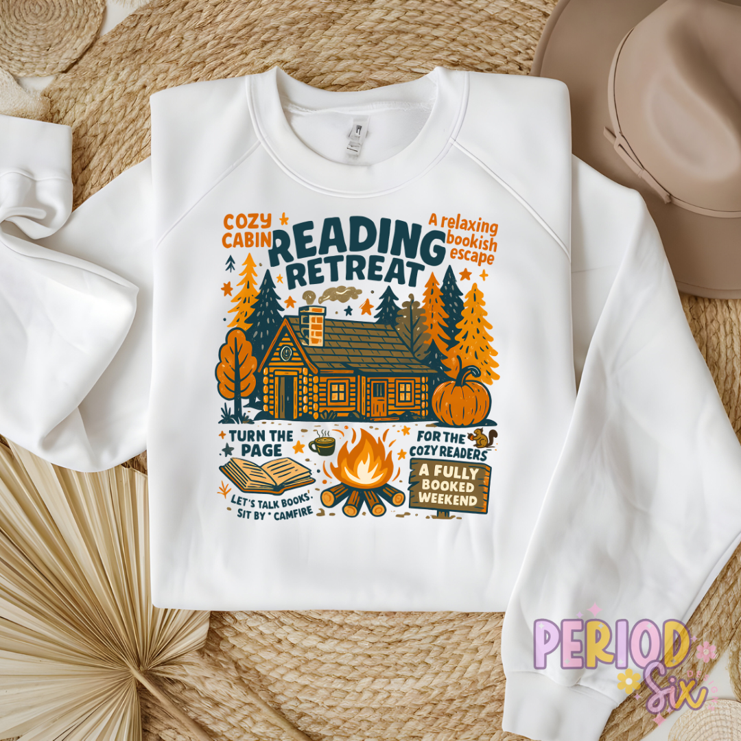Reading Retreat Cabin Heat Transfer DTF