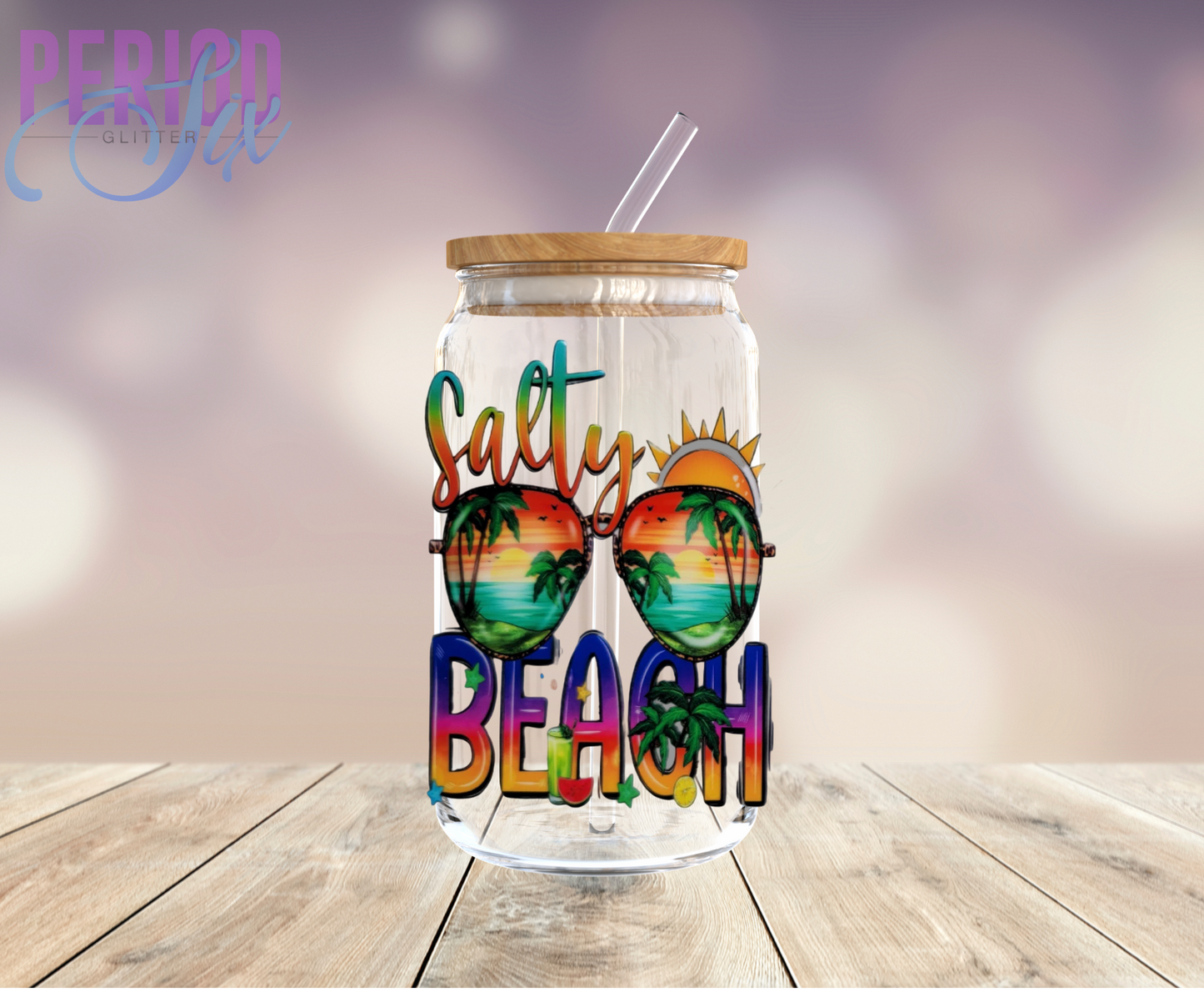 Salty Beach UV DTF Decal