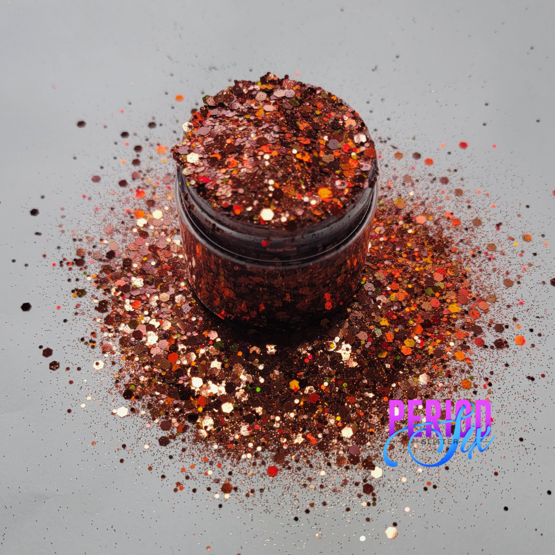 Spiced Pumpkin Chunky Mix Holographic Glitter