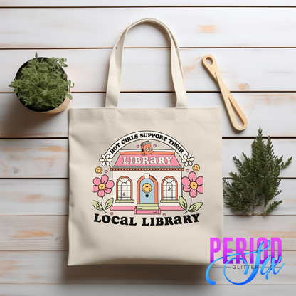 Hot Girls Support Their Local Library Heat Transfer DTF