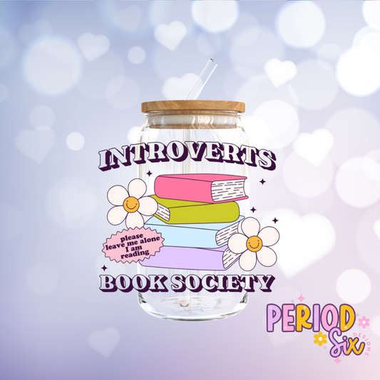 Introverts Book Society UV DTF Decal