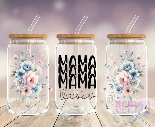 Mama Vibes Floral UV DTF Wrap