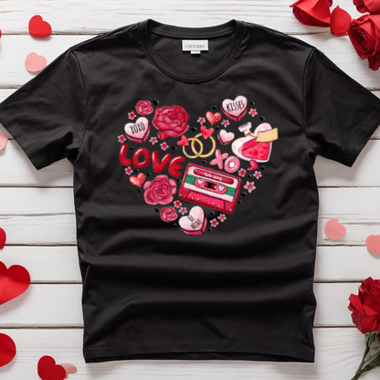 Valentines Heart Collage Heat Transfer DTF
