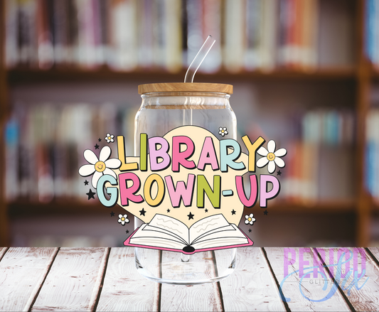 Library Grown Up UV DTF Decal