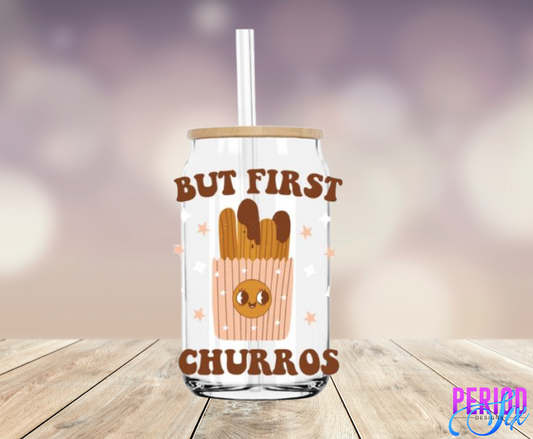 But First Churros UV DTF Decal