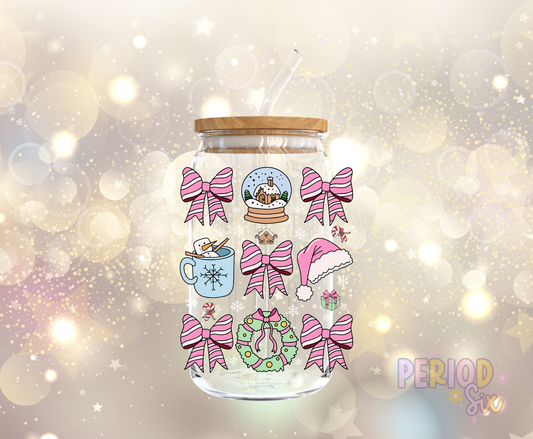 Christmas Coquette Collage UV DTF Decal