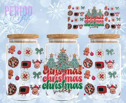 Christmas Vibes (retro) UV DTF Wrap