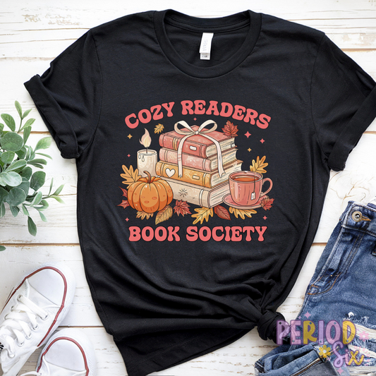 Cozy Readers Book Society Heat Transfer DTF