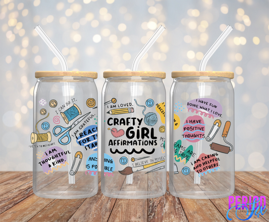Crafty Girl Affirmations UV DTF Wrap