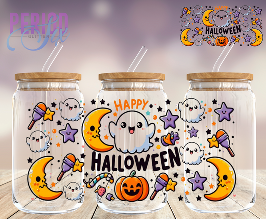 Happy Halloween (Moon & Stars) UV DTF Wrap