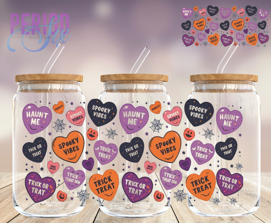 Halloween Hearts UV DTF Wrap
