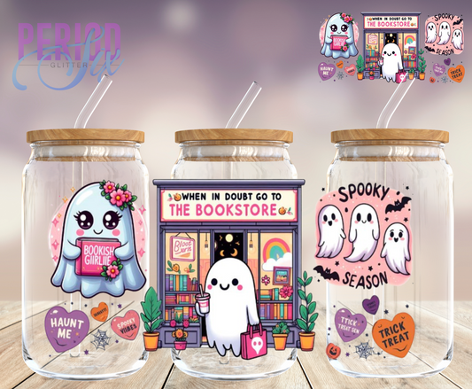 Ghostly Bookstore UV DTF Wrap