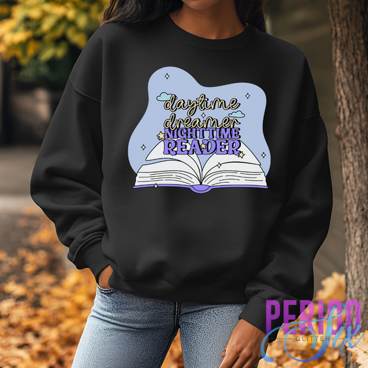 Daytime Dreamer Nighttime Reader Heat Transfer DTF