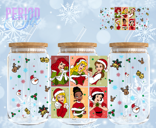 Disney Princess Holiday (6 Block) UV DTF Wrap