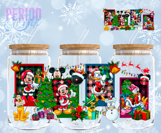 Disney Character Holiday Presents UV DTF Wrap