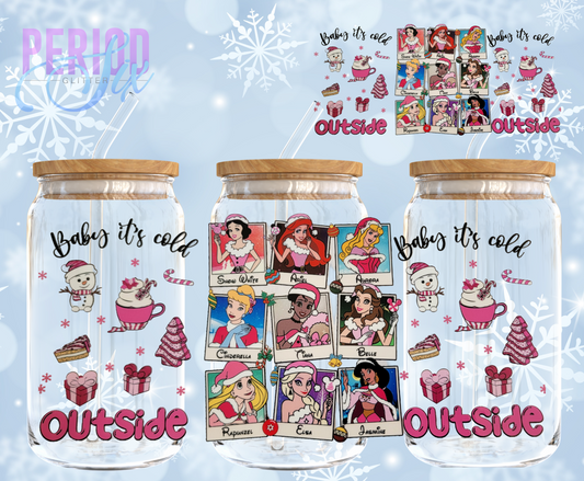 Disney Princess Baby Its Cold Outside UV DTF Wrap