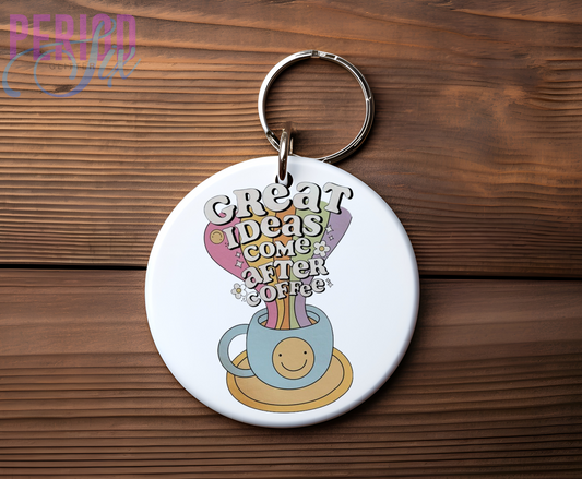 Great Ideas Come After Coffee UV DTF Mini Decal (3)