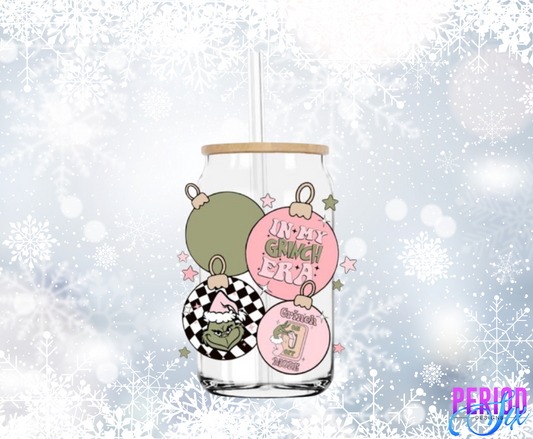 Grinch Ornaments UV DTF Decal