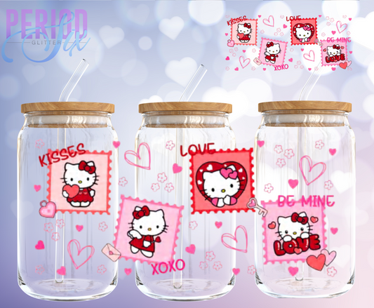 Hello Kitty Valentines Stamp UV DTF Wrap