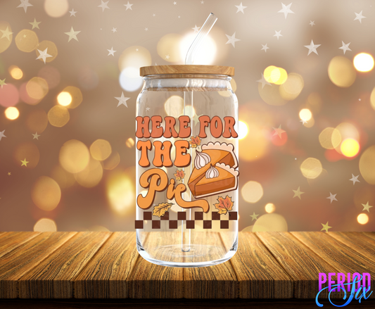 Here For The Pie UV DTF Decal