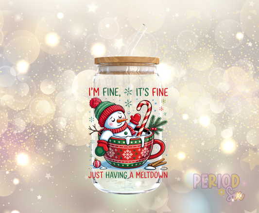 Holiday Meltdown UV DTF Decal