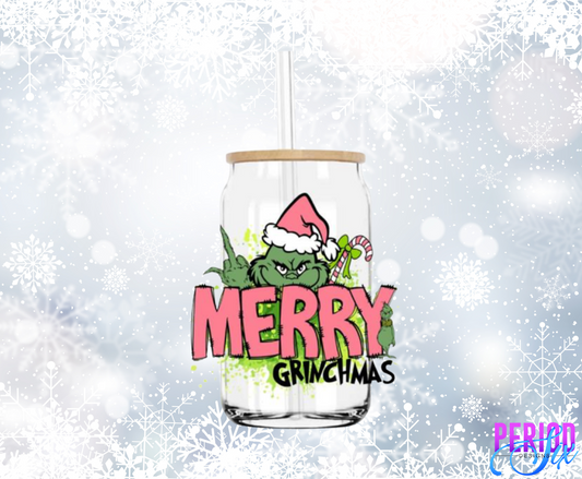 Merry Grinchmas UV DTF Decal