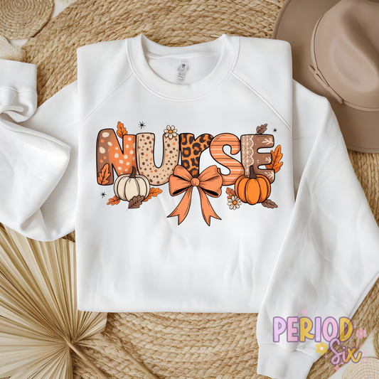 Nurse (Fall Style) Heat Transfer DTF