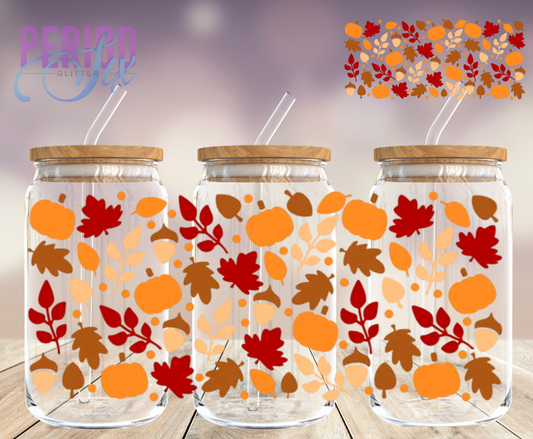 Pumpkins and Acorns UV DTF Wrap