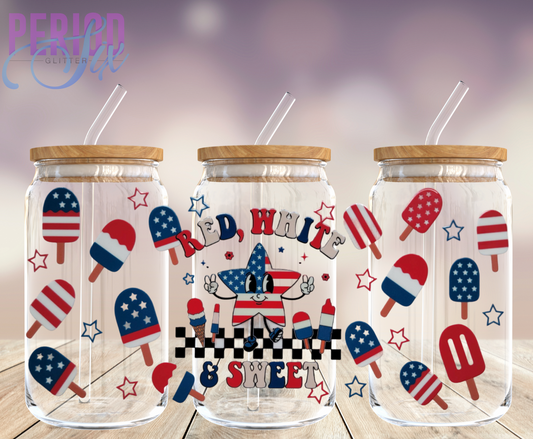 Red White and Sweet UV DTF Wrap