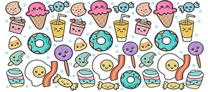 Cartoon Foods UV DTF Wrap