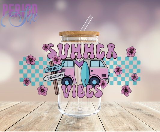 Summer Vibes (Groovy Van) UV DTF Wrap