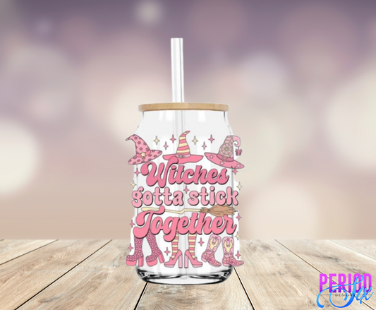 Witches Gotta Stick Together UV DTF Decal