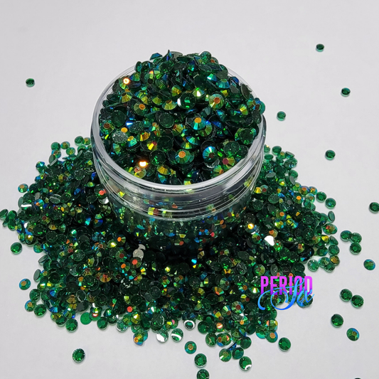 Kale Yeah Transparent Resin Rhinestones