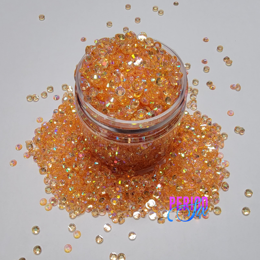 Peach Transparent Resin Rhinestones