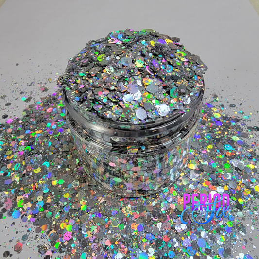 Slinky Silver Chunky Holo Glitter